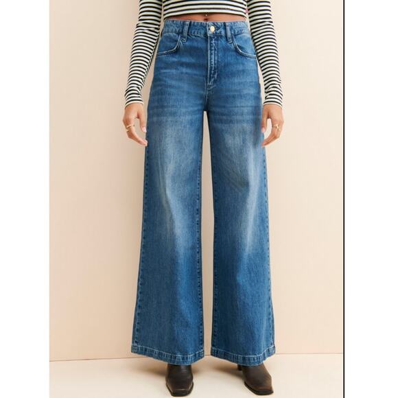 TRIARCHY-High Rise Wide Leg Jean Size 27 - Picture 2 of 8